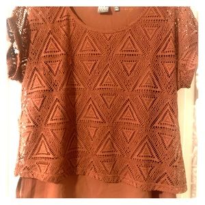 New York & co. Tiered blouse.